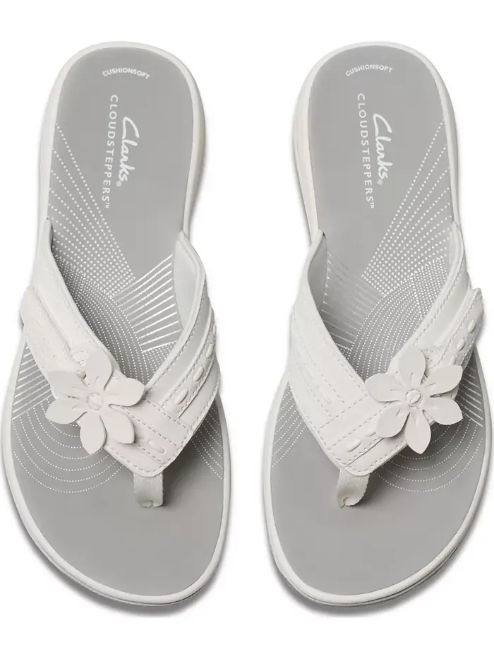 Женские шлепанцы Cloudsteppers Breeze Opal Clarks — изображение 7 из 8, белый