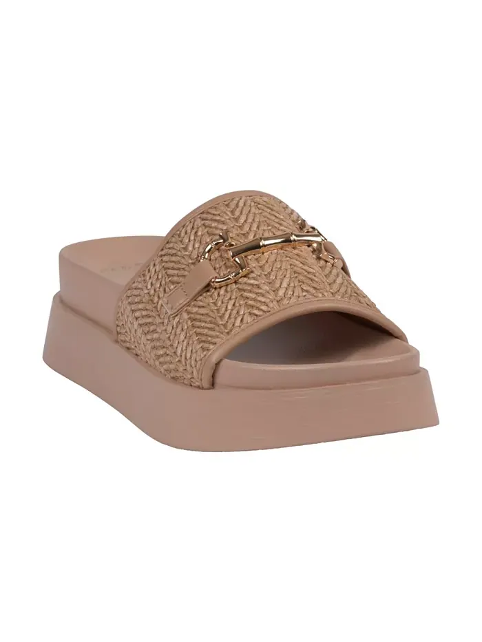 Женские сандалии на платформе-клин Sari Woven GC Shoes — изображение 1 из 5, прозрачный