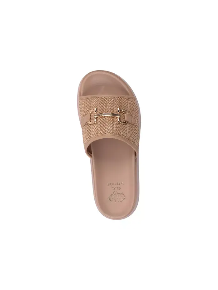 Женские сандалии на платформе-клин Sari Woven GC Shoes — изображение 4 из 5, прозрачный