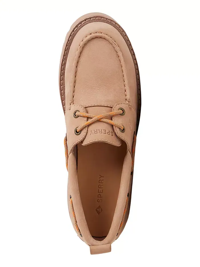Женские лодочные туфли Authentic Original 2-Eye Lug Boat Shoe Sperry — изображение 4 из 5, бежевый