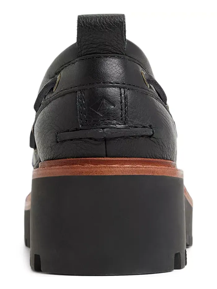 Женские лодочные туфли Authentic Original 2-Eye Lug Boat Shoe Sperry — изображение 3 из 5, черный