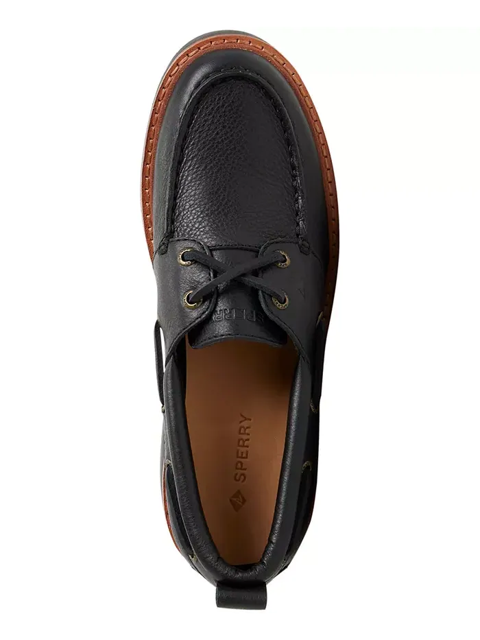 Женские лодочные туфли Authentic Original 2-Eye Lug Boat Shoe Sperry — изображение 4 из 5, черный