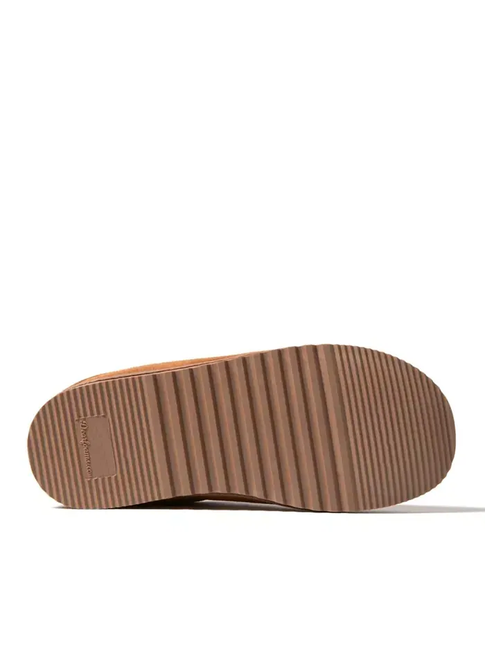 Мужские тапочки Dean из натуральной замши Clog House Shoe Dearfoams — изображение 2 из 5, орех