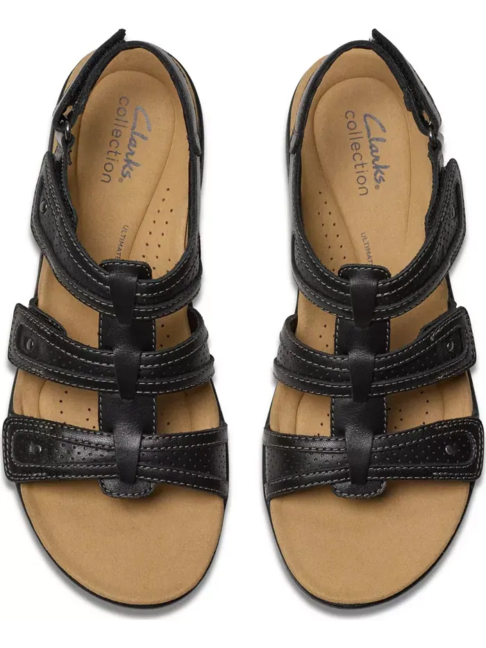 Сандалии Clarks Laurieann Ivy Rip Tape Casual — изображение 7 из 8, черный