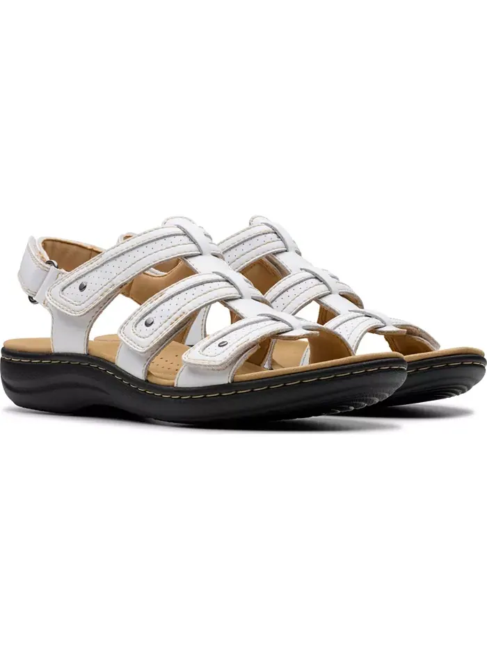 Сандалии Clarks Laurieann Ivy Rip Tape Casual — изображение 5 из 8, белый