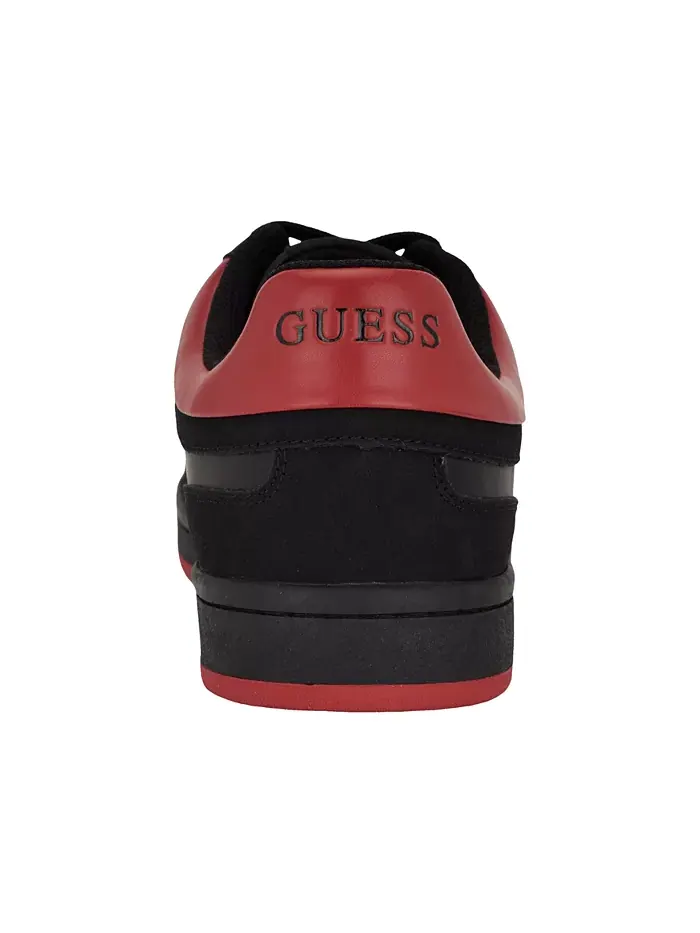 Мужские модные кроссовки Lasen на шнуровке GUESS — изображение 2 из 5, черный красный