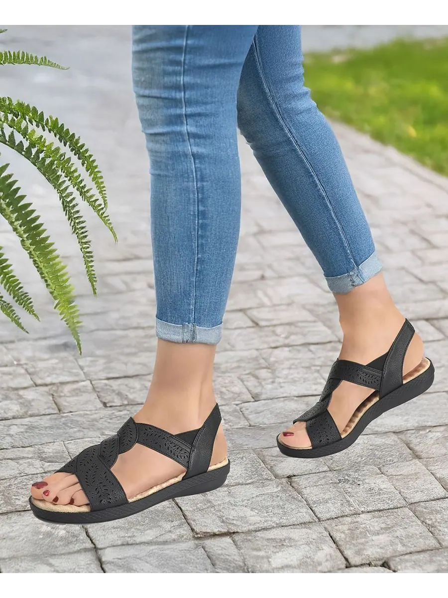Женские удобные сандалии Wear Comfort Easy Street — изображение 8 из 8, черный