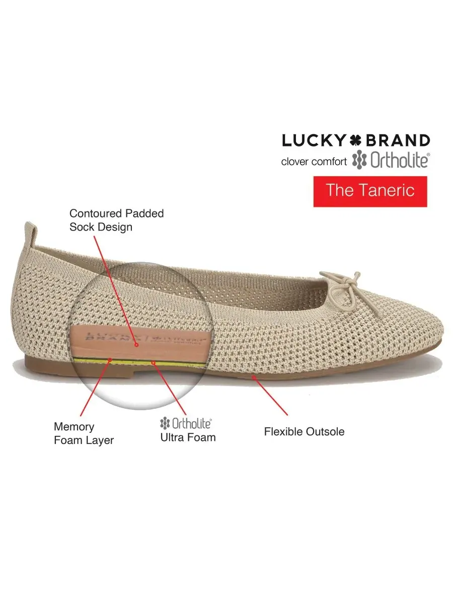 Женские балетки Taneric Bow без шнурков Lucky Brand — изображение 6 из 6, темно-синий