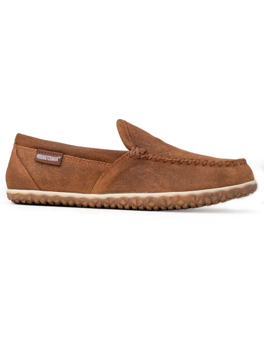 Мужские замшевые домашние/уличные тапочки Tilden Minnetonka — изображение 2 из 6, коричневый