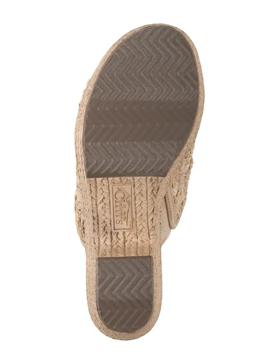 Женские сандалии на танкетке Bizzie Cliffs by White Mountain, Natural Fabric — изображение 5 из 6
