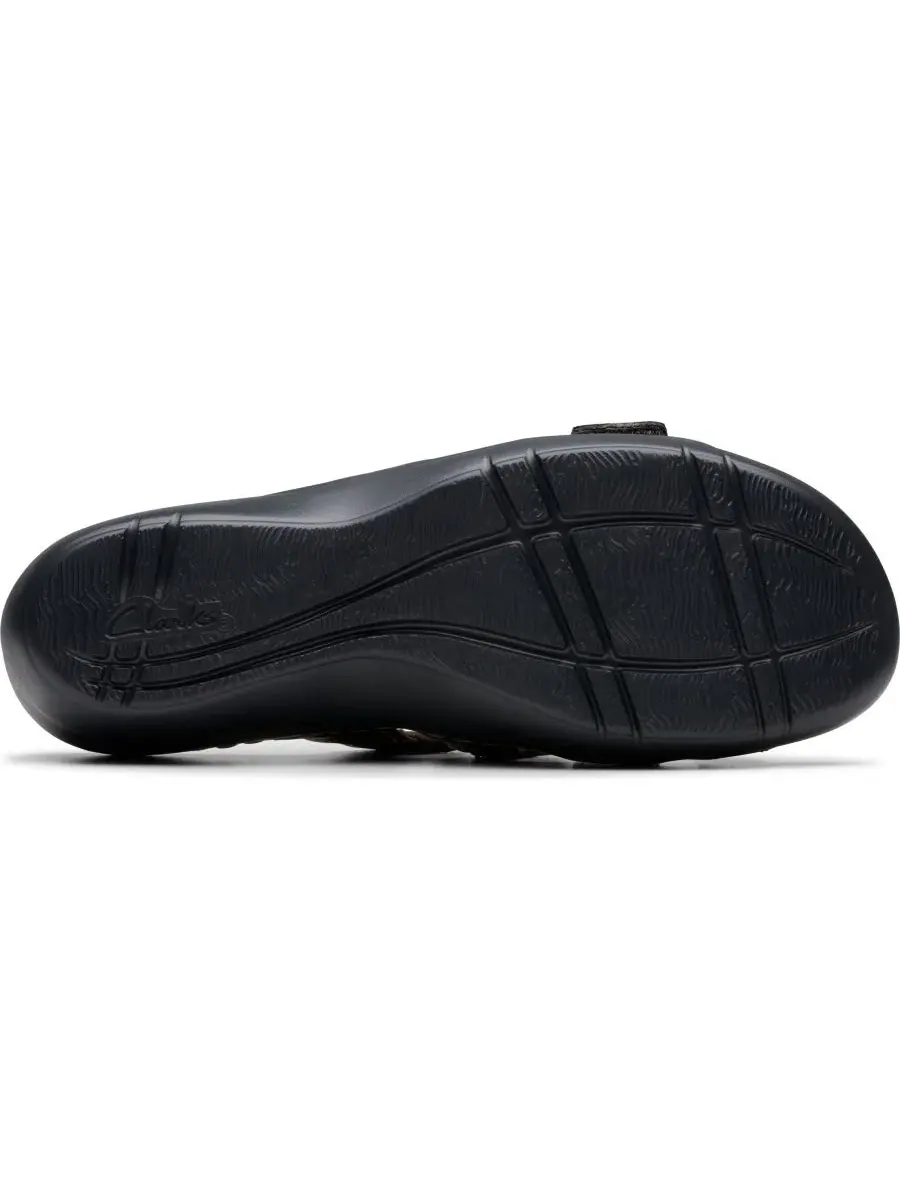 Босоножки-клинья Merliah2 Cove из кожи Clarks — изображение 4 из 8, золотистый