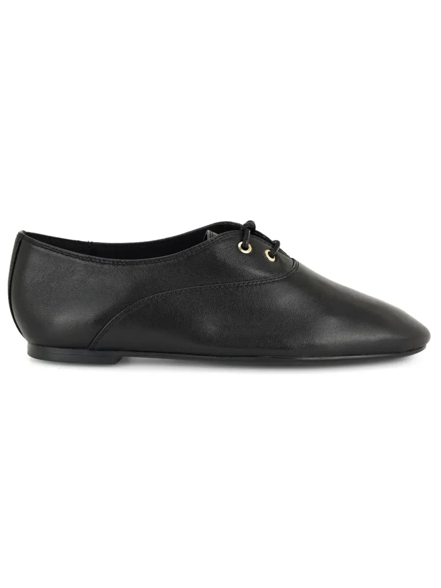 Женские туфли-оксфорды с кожаным верхом, модель Jazzy Nine West — изображение 2 из 5, черный
