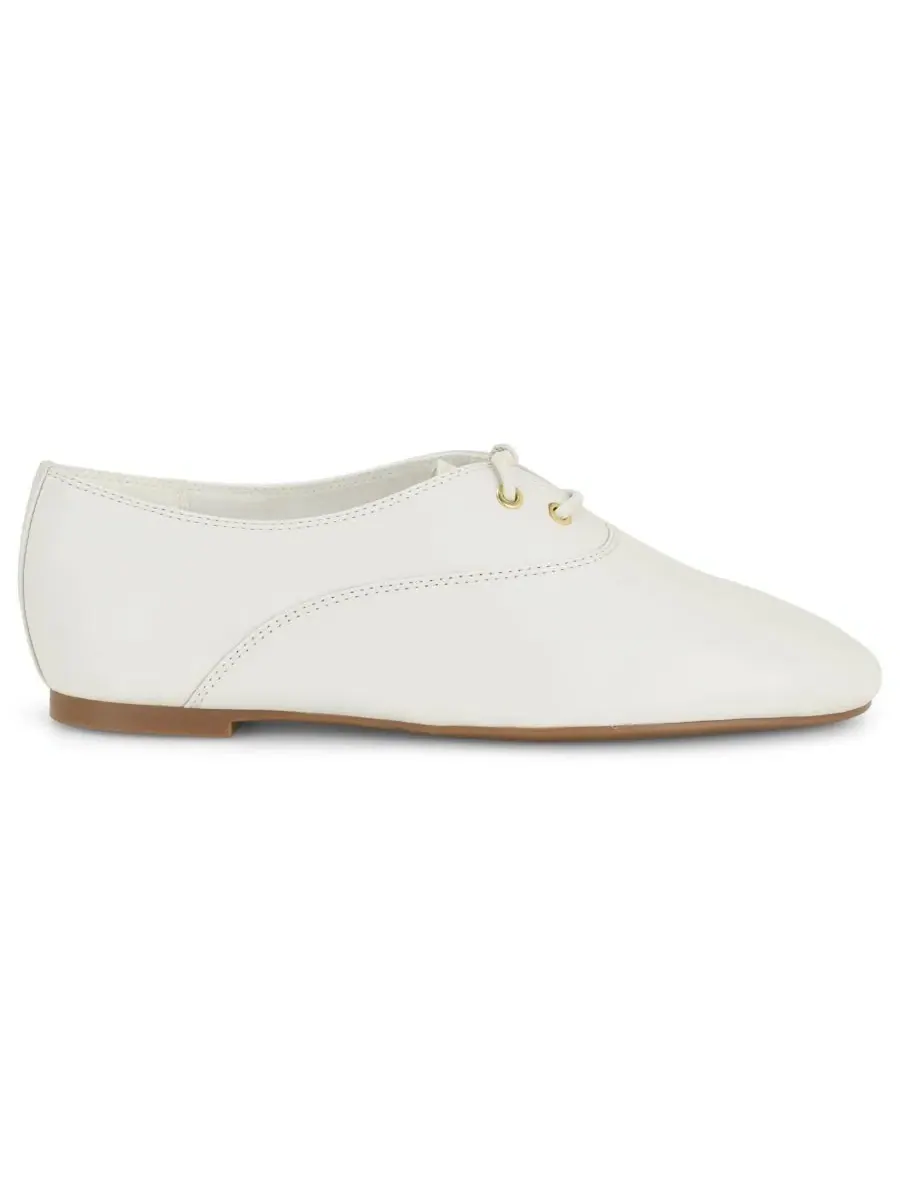 Женские туфли-оксфорды Jazzy с кожаным верхом Nine West — изображение 2 из 5, белый
