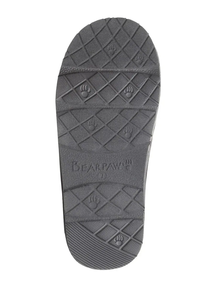 Домашние тапочки-слипоны Rumie Cable Knit BEARPAW — изображение 5 из 8, темно-серый