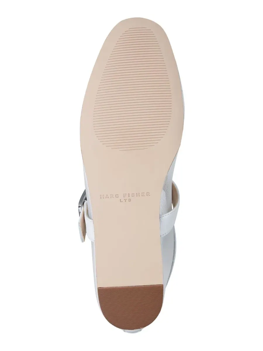 Женские балетки Godina Mesh Mary Jane Dress Flats Marc Fisher LTD — изображение 5 из 5, белый