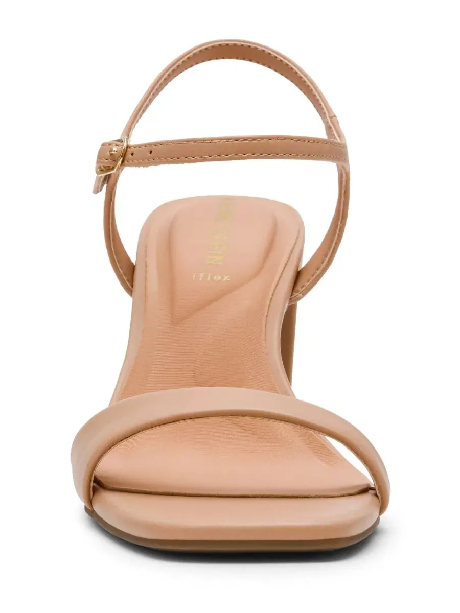 Женские сандалии Beata с квадратным носком и массивным каблуком Anne Klein — изображение 6 из 7, бежевый