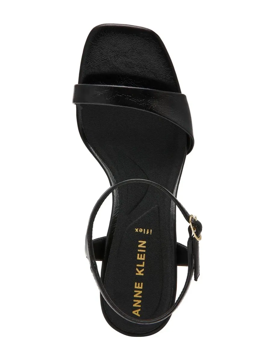 Женские сандалии Beata с квадратным носком и массивным каблуком Anne Klein — изображение 4 из 7, черный