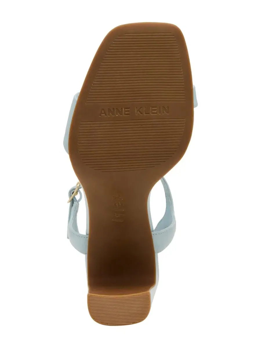 Женские сандалии Beata с квадратным носком и массивным каблуком Anne Klein — изображение 5 из 7, светлый синий