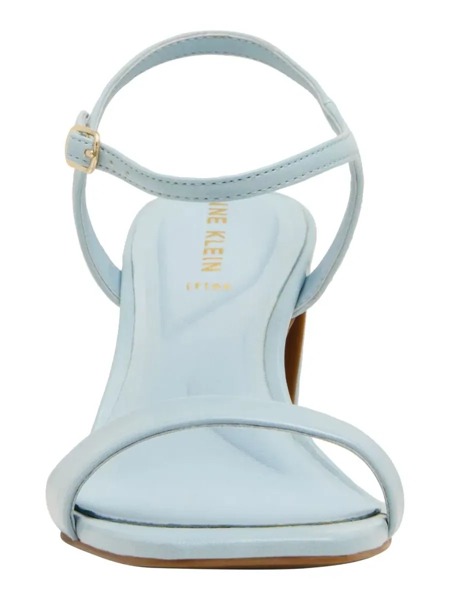 Женские сандалии Beata с квадратным носком и массивным каблуком Anne Klein — изображение 6 из 7, светлый синий