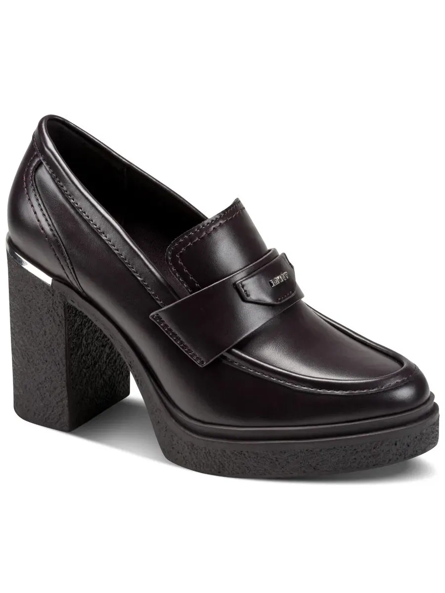 Лоферы на каблуке Tafani DKNY — изображение 1 из 5, коричневый