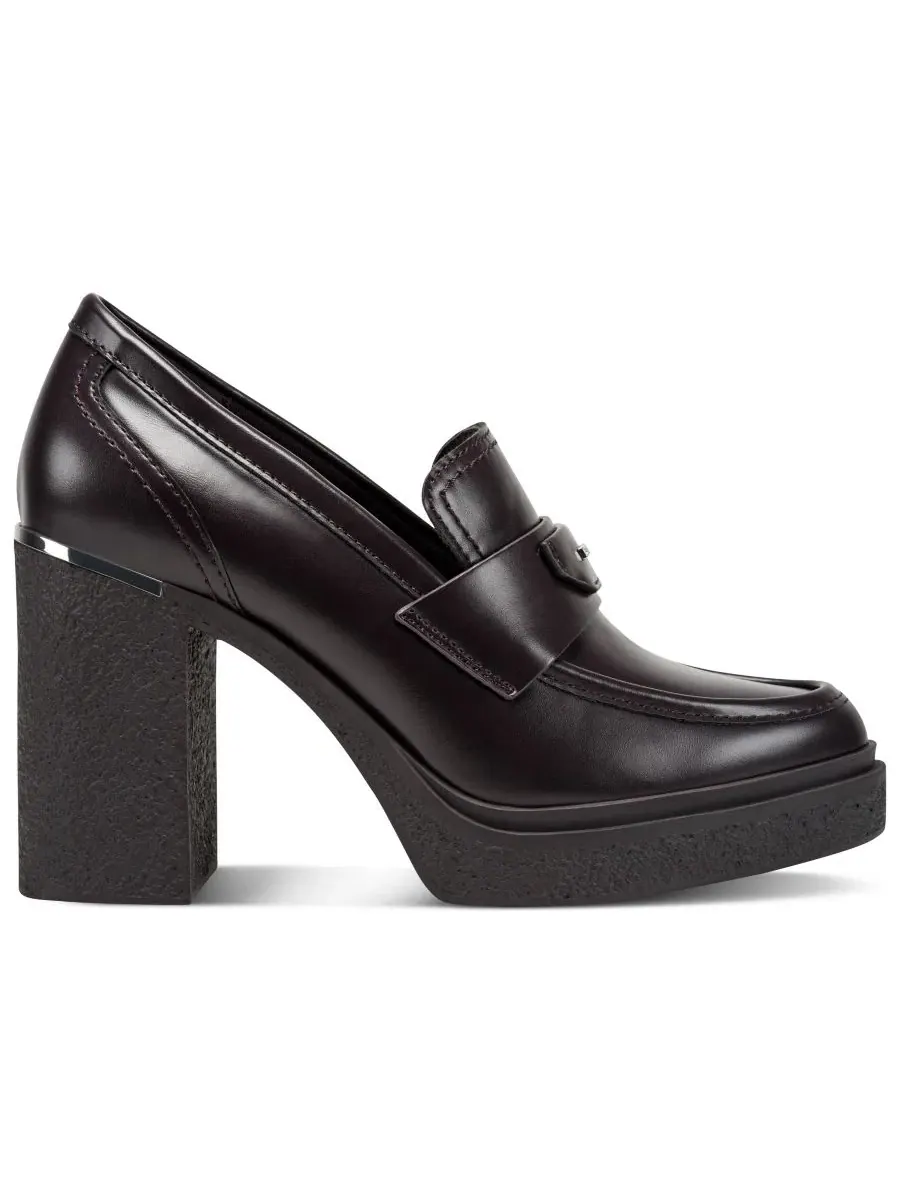 Лоферы на каблуке Tafani DKNY — изображение 2 из 5, коричневый