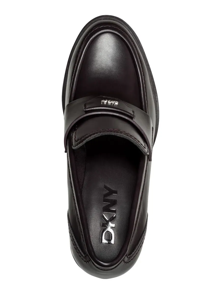 Лоферы на каблуке Tafani DKNY — изображение 4 из 5, коричневый