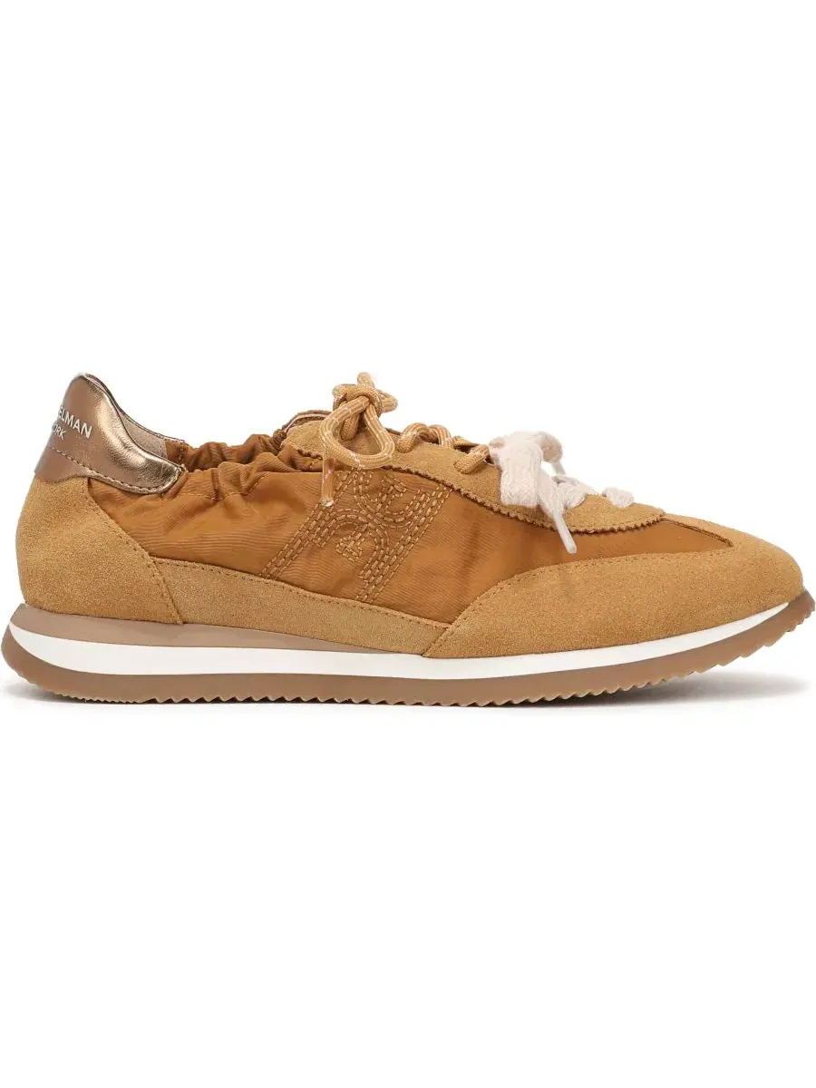 Кеды на шнуровке Evara Desert Tan Suede Sam Edelman — изображение 2 из 5, бежевый