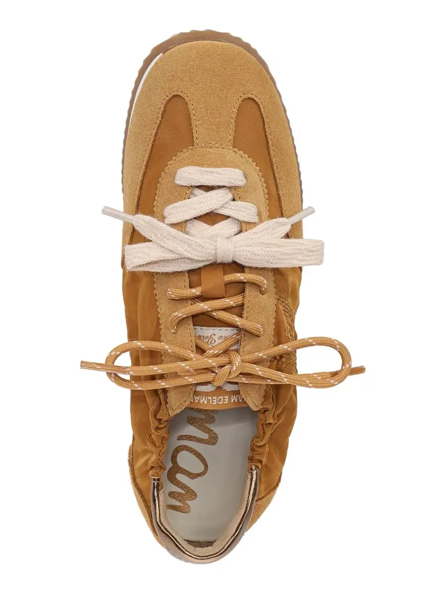 Кеды на шнуровке Evara Desert Tan Suede Sam Edelman — изображение 4 из 5, бежевый