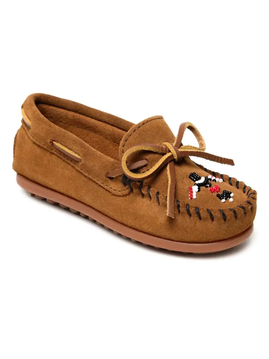 Мокасины с вышивкой Thunderbird Animikii Minnetonka — изображение 1 из 6, коричневый