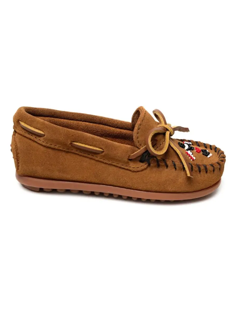 Мокасины с вышивкой Thunderbird Animikii Minnetonka — изображение 2 из 6, коричневый