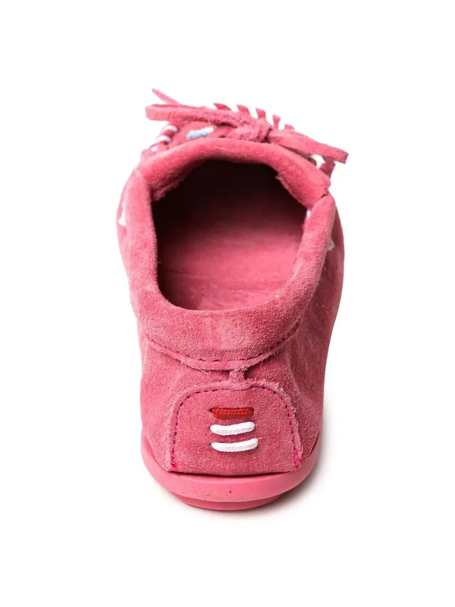Детские мокасины с бисером Thunderbird Animikii Minnetonka — изображение 5 из 6, розовый