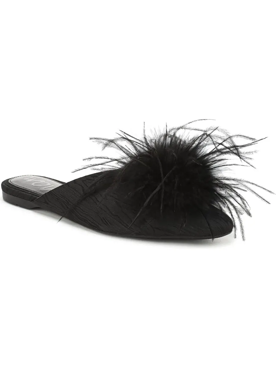 Мюли с пером Khai Feather Mule Sam Edelman — изображение 1 из 5, черный