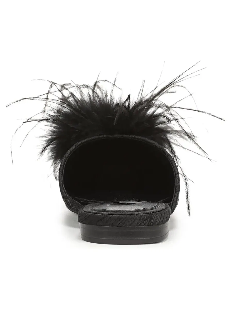 Мюли с пером Khai Feather Mule Sam Edelman — изображение 3 из 5, черный