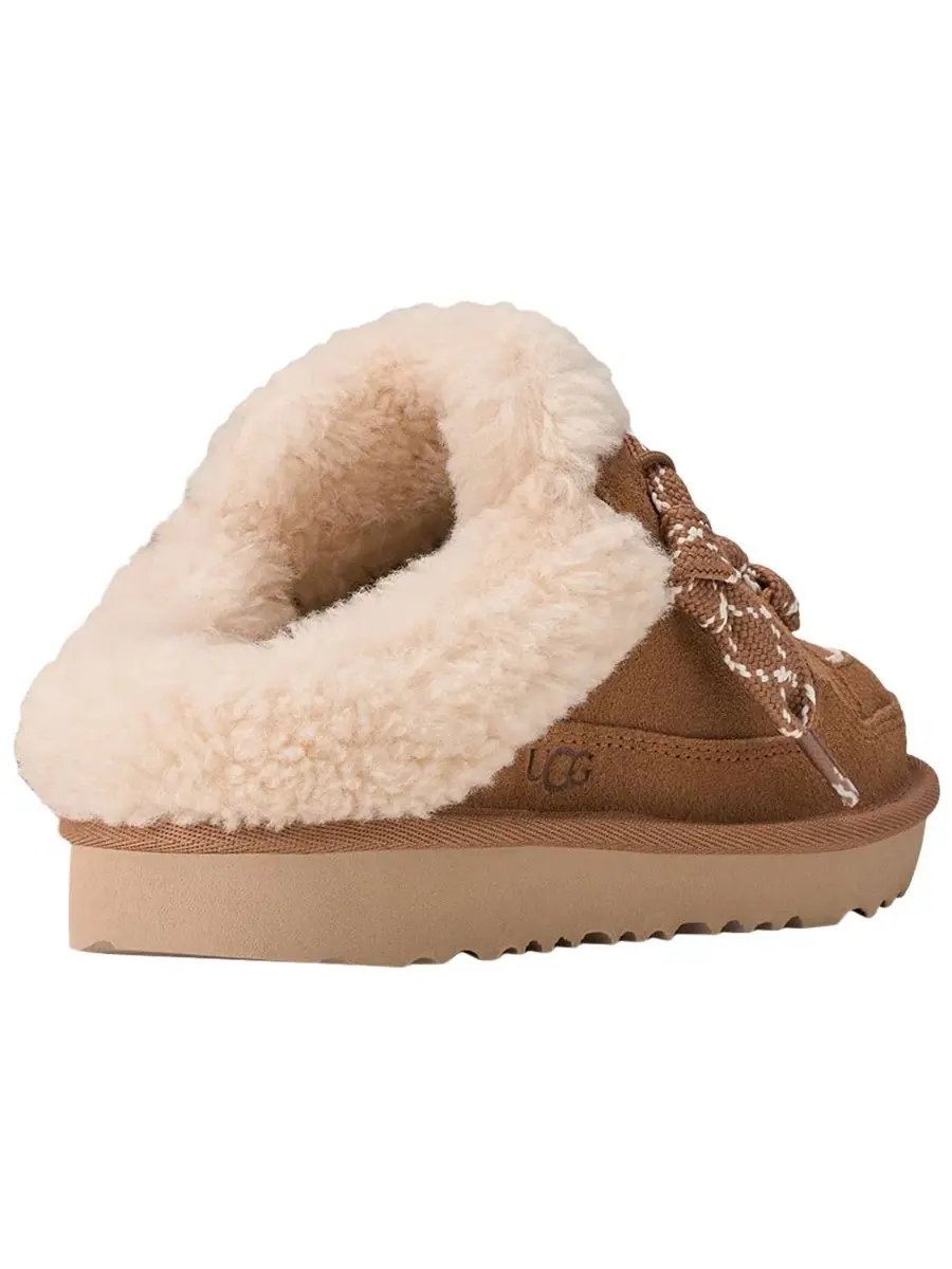 Мюли-слипоны с круглым носком из замши UGG Lowmel — изображение 3 из 6, орех