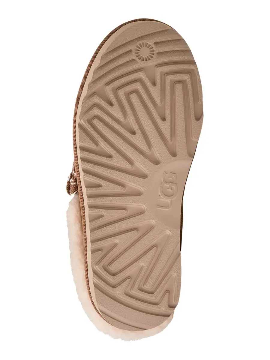 Мюли-слипоны с круглым носком из замши UGG Lowmel — изображение 5 из 6, орех