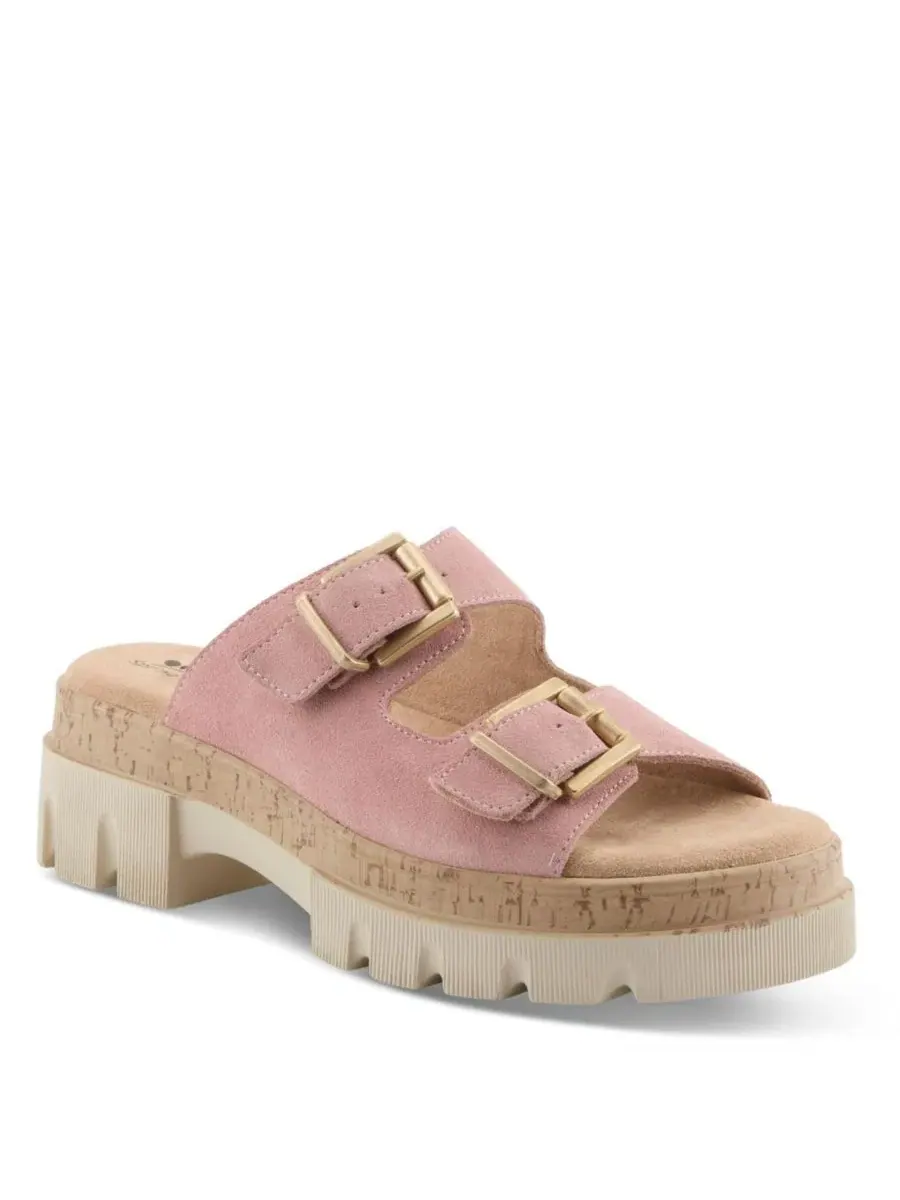 Сандалии-танкетки Marbello с пряжкой Spring Step — изображение 1 из 7, розовый