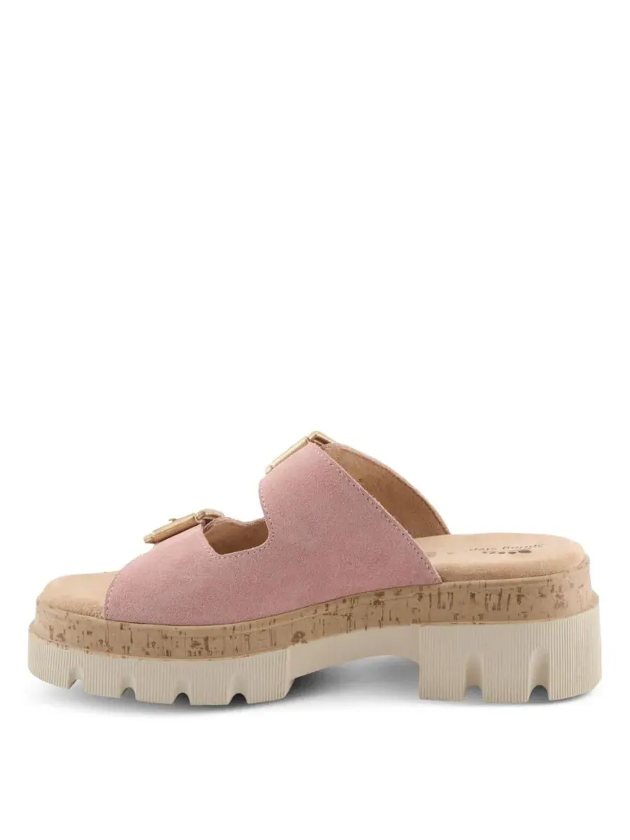 Сандалии-танкетки Marbello с пряжкой Spring Step — изображение 2 из 7, розовый