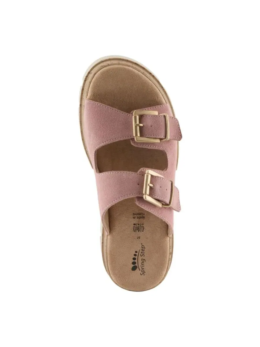 Сандалии-танкетки Marbello с пряжкой Spring Step — изображение 3 из 7, розовый