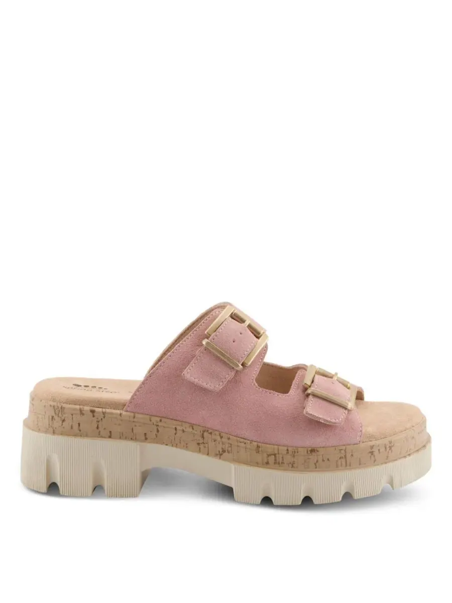 Сандалии-танкетки Marbello с пряжкой Spring Step — изображение 5 из 7, розовый