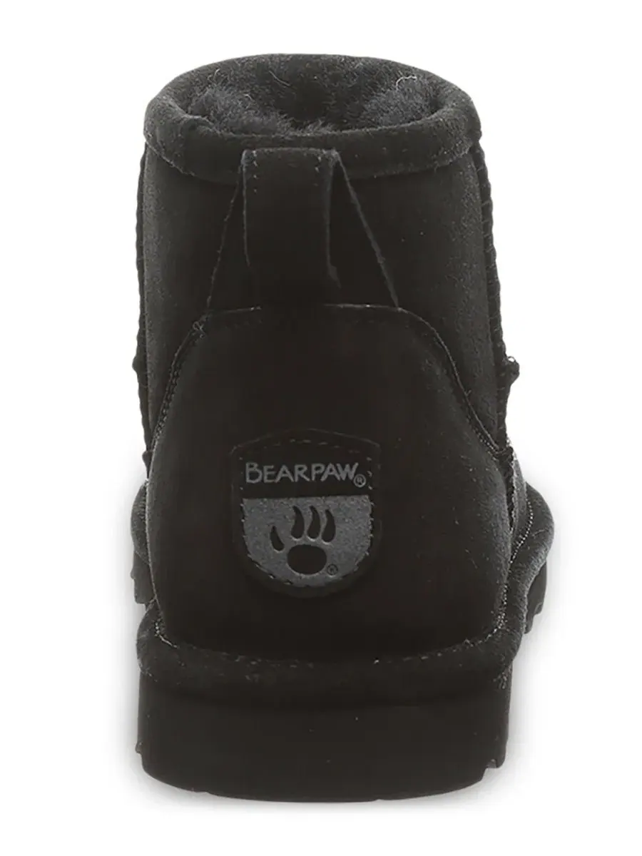 Ботинки-ботильоны Shorty Round Toe Suede BEARPAW — изображение 3 из 6, черный
