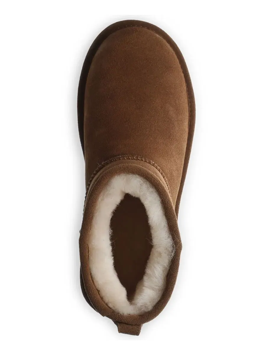 Ботинки-лодочки с круглым носком и платформой, модель Shorty BEARPAW — изображение 4 из 6, хикори