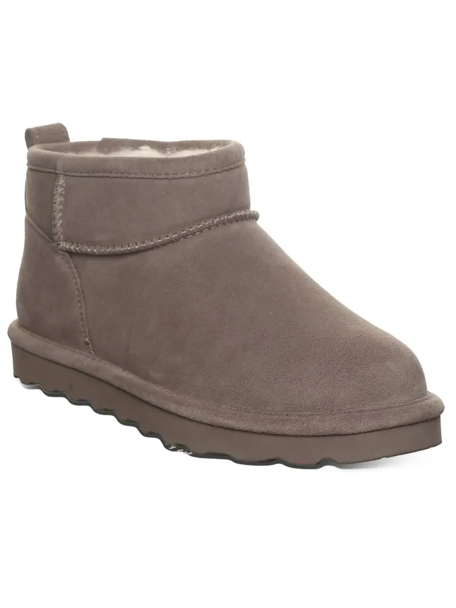 Женские ботильоны из замши с круглым носком, модель Shorty BEARPAW — изображение 1 из 8, морель
