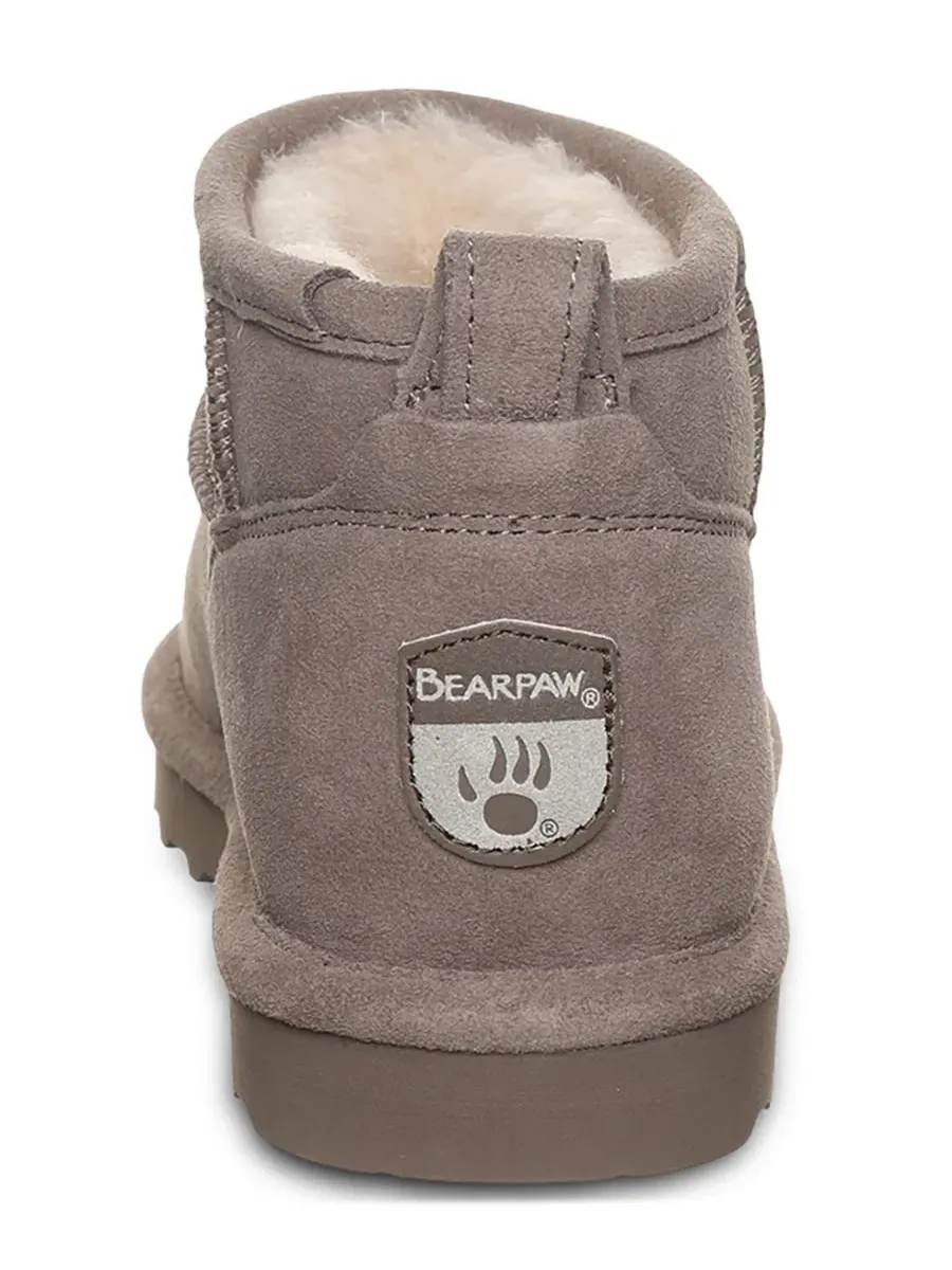 Женские ботильоны из замши с круглым носком, модель Shorty BEARPAW — изображение 3 из 8, морель