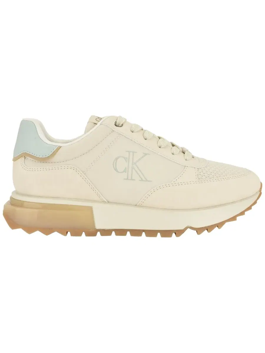 Кроссовки Melidee Logo с шнуровкой Calvin Klein — изображение 2 из 5, слоновая кость/бежевый