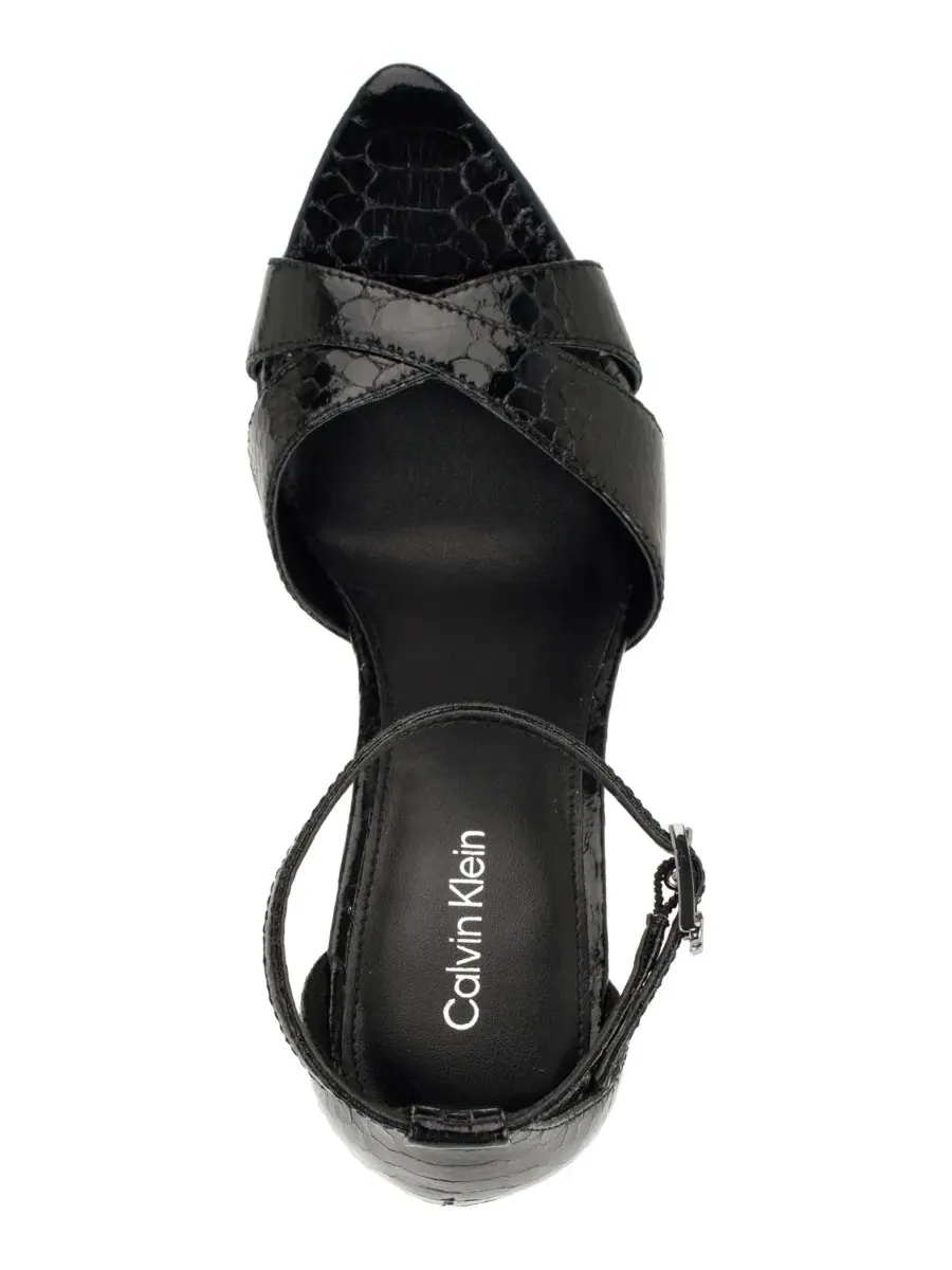 Босоножки на каблуке-шпильке Darcia Calvin Klein — изображение 4 из 5, черный