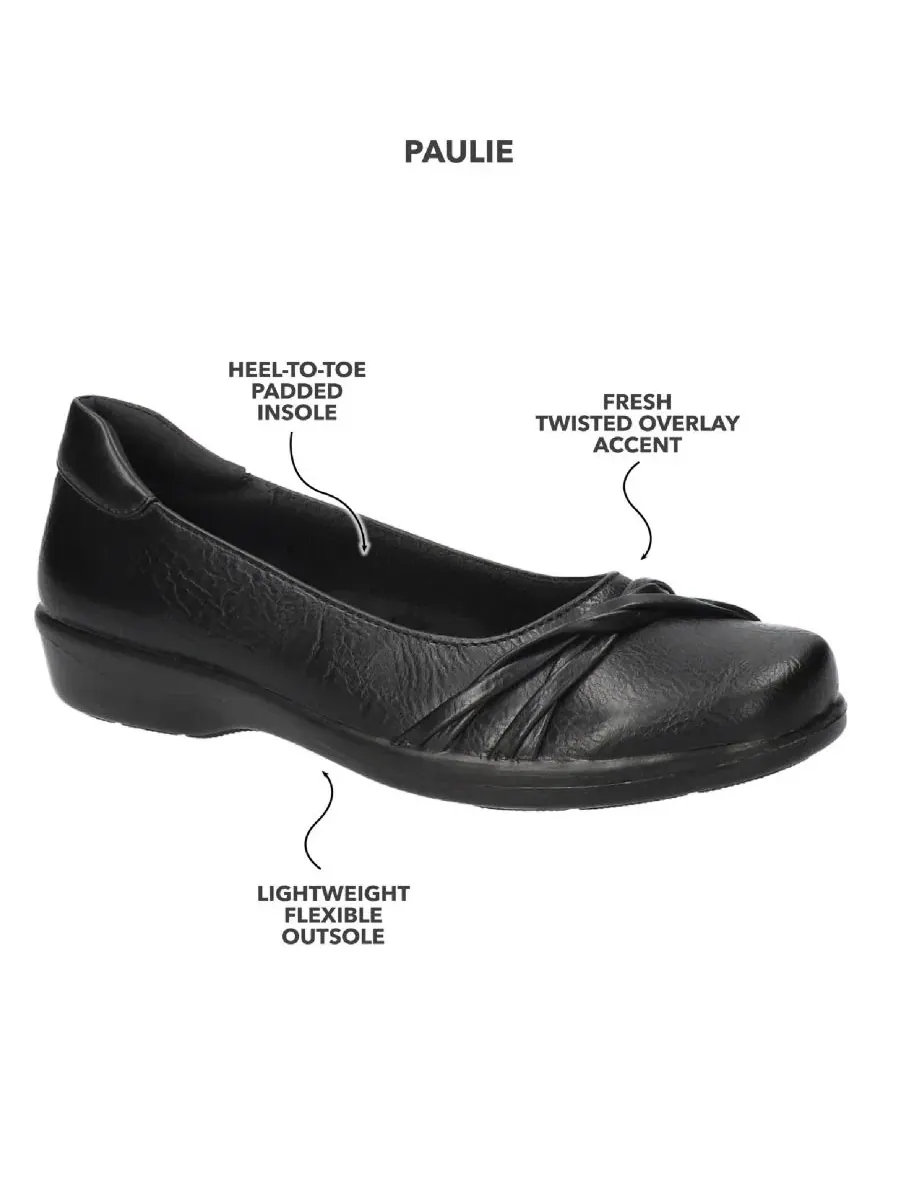 Женские балетки Paulie Slip-On Flats Easy Street — изображение 7 из 8, черный