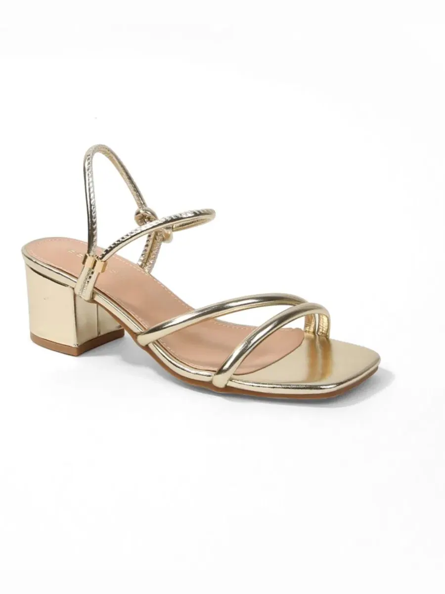 Босоножки на устойчивом каблуке Elayna Tubular Strap Block Heel BERNESS