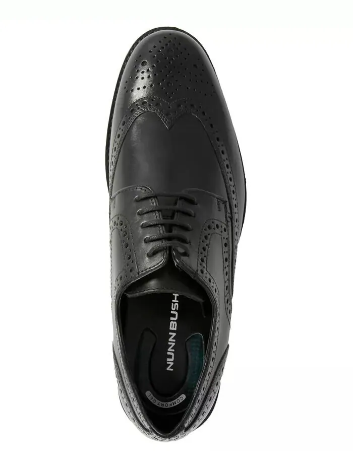 Мужские оксфорды Nelson Wingtip Nunn Bush — изображение 3 из 7, черный