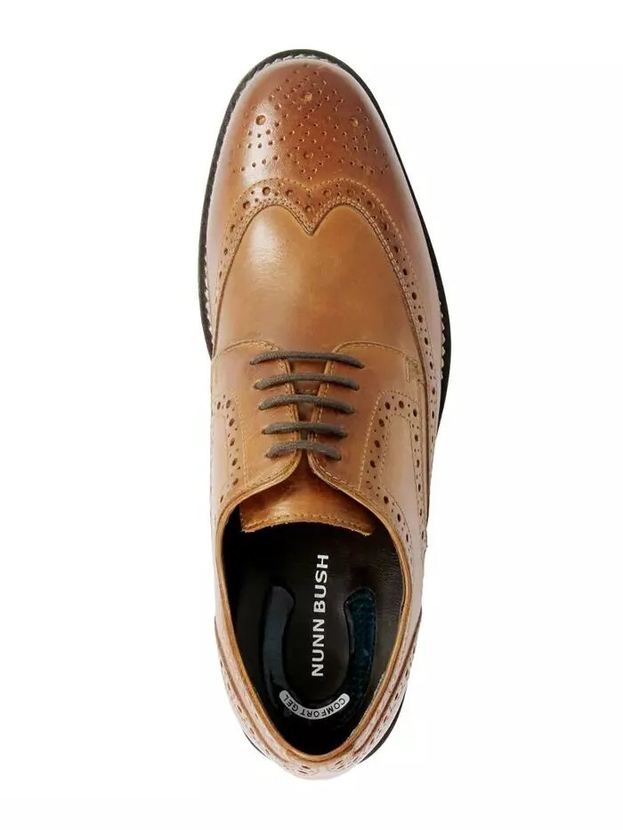 Мужские оксфорды Nelson Wingtip Nunn Bush — изображение 3 из 7, коричневый