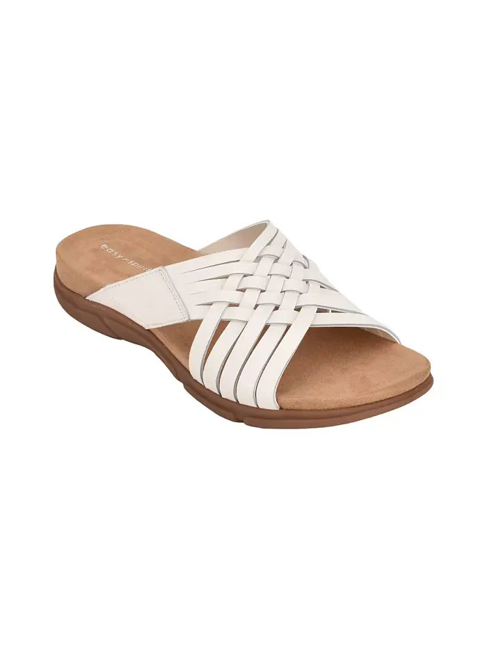 Женские плетеные сандалии Meadow Woven Slip-On Easy Spirit — изображение 1 из 5, кремовый